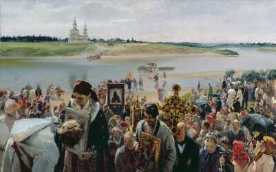 Une procession religieuse (Illarion Prianichnikov) - Muzeo.com