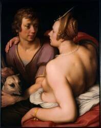 Vénus et Adonis (Cornelis van Haarlem) - Muzeo.com