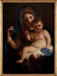 Vierge à l'enfant (Domenico Piola l'Ancien) - Muzeo.com