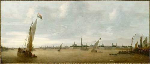 Vue d'Anvers (Abraham de Verwer) - Muzeo.com