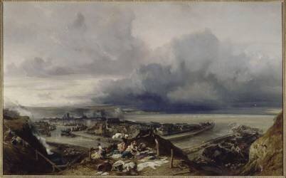 Vue de Dieppe (Eugène Isabey) - Muzeo.com