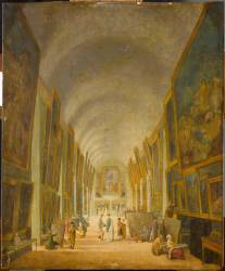 Vue de la Grande Galerie du Louvre (Jacques-Albert Senave) - Muzeo.com