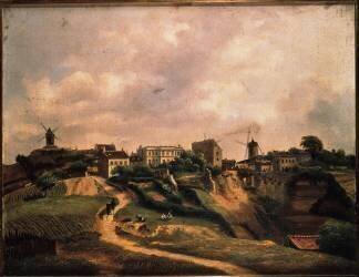 Vue de Montmartre (Paul Glon Villeneuve) - Muzeo.com