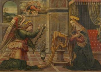 Annonciation (Maestro di Marradi) - Muzeo.com