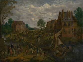 Foire aux Pays-Bas (Jan Brueghel l'Ancien) - Muzeo.com