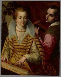 Le duo (Hendrick Goltzius (d'après)) - Muzeo.com