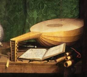 Les Ambassadeurs (détail) (Hans Holbein le Jeune) - Muzeo.com