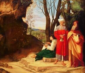 Les trois philosophe (Giorgione) - Muzeo.com