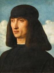 Portrait d'homme (Giovanni Bellini) - Muzeo.com