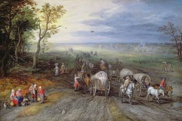 Retour du marché (Jan Brueghel l'Ancien) - Muzeo.com