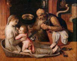 Sainte Famille (Frans Floris) - Muzeo.com