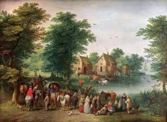 Une kermesse (Jan Brueghel l'Ancien) - Muzeo.com