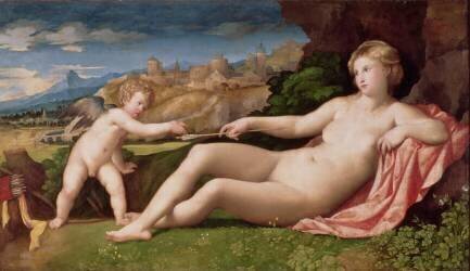 Venus and Cupid (Palma le Vieux) - Muzeo.com