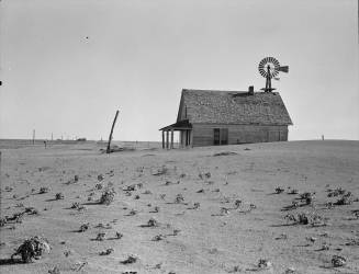 Αγρόκτημα σε μια άγονη έρημο στο Τέξας (Dorothea Lange) - muzeo.com