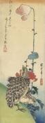 Cailles et coquelicots (Hiroshige) - Muzeo.com