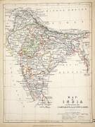 Carte de l'Inde (Alexander Keith Johnston) - Muzeo.com