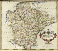 Carte du Devonshire (Robert Morden) - Muzeo.com