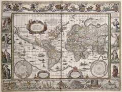 Carte du monde (Willem Blaeu) - Muzeo.com
