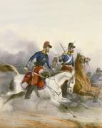 Chasseurs d'Afrique : officier et soldat en campagne (anonyme) - Muzeo.com