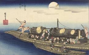 De Yodo rivier (Hiroshige) - Muzeo.com