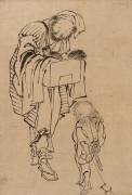 Homme et garçon (Hokusai) - Muzeo.com