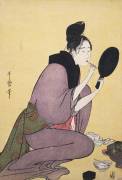 Kuchi-beni (Kitagawa Utamaro) - Muzeo.com