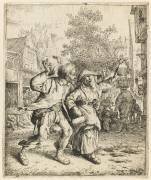 Le couple ivre (Cornelis Dusart) - Muzeo.com