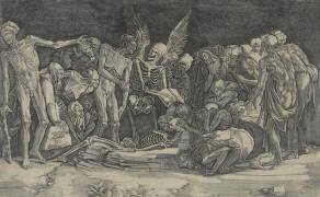 Les squelettes (Agostino Veneziano) - Muzeo.com