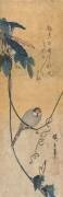 Oiseau et liseron bleu (Hiroshige) - Muzeo.com