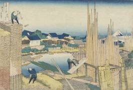 Tatekawa à Honjo (Hokusai) - Muzeo.com