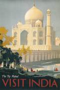 Affiche de voyage du Tah Mahal (William Spencer Bagdatopoulos) - Muzeo.com