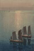 Bateaux à voile (Hiroshi Yoshida) - Muzeo.com