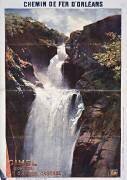 Chemin de Fer d'Orléans. Gimel (Corrèze), grande cascade (Gaston Vuillier) - Muzeo.com