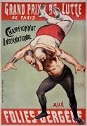 Grand Prix de lutte de Paris, championnat international aux Folies-Bergère (Henri-Gabriel Ibels) - Muzeo.com