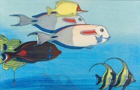 Honolulu suizokukan (Hiroshi Yoshida) - Muzeo.com