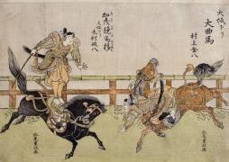 Les voltigeurs d'Osaka (Kitao Shigemasa) - Muzeo.com