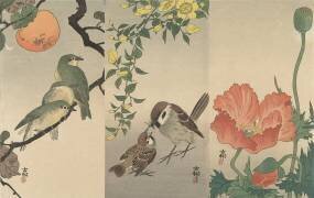 Oiseaux et plantes (Ohara Koson) - Muzeo.com