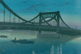 Pont de Kiyosu (Hasui Kawase) - Muzeo.com
