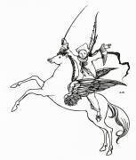 Puck on Pegasus (Aubrey Beardsley) - Muzeo.com