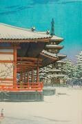 Temple Yakushi (Hasui Kawase) - Muzeo.com