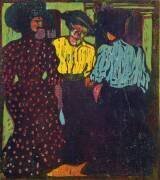 Trois Femmes conversant (Ernst Ludwig Kirchner) - Muzeo.com