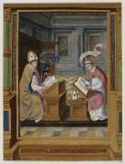 Deux Saints : saint Augustin et saint Cyrille, évêque de Jérusalem (anonyme) - Muzeo.com