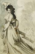 A Lady Walking (Johann Heinrich Füssli) - Muzeo.com