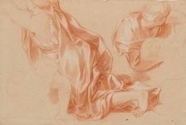 Deux draperies (Charles Le Brun) - Muzeo.com