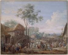 Halte de dragons (Louis Nicolas van Blarenberghe) - Muzeo.com