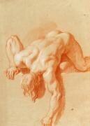 Homme nu, renversé (Charles Le Brun) - Muzeo.com