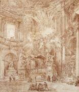 Intérieur d'une église (Hubert Robert) - Muzeo.com
