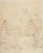 La famille Stamaty (Jean-Auguste-Dominique Ingres) - Muzeo.com