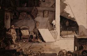 Mansarde d'artiste (Rodolphe Bresdin) - Muzeo.com