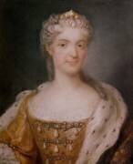 Marie Leszczynska (1703-1768), reine de France, portant le manteau royal vers 1740 (Gustaf Lundberg) - Muzeo.com